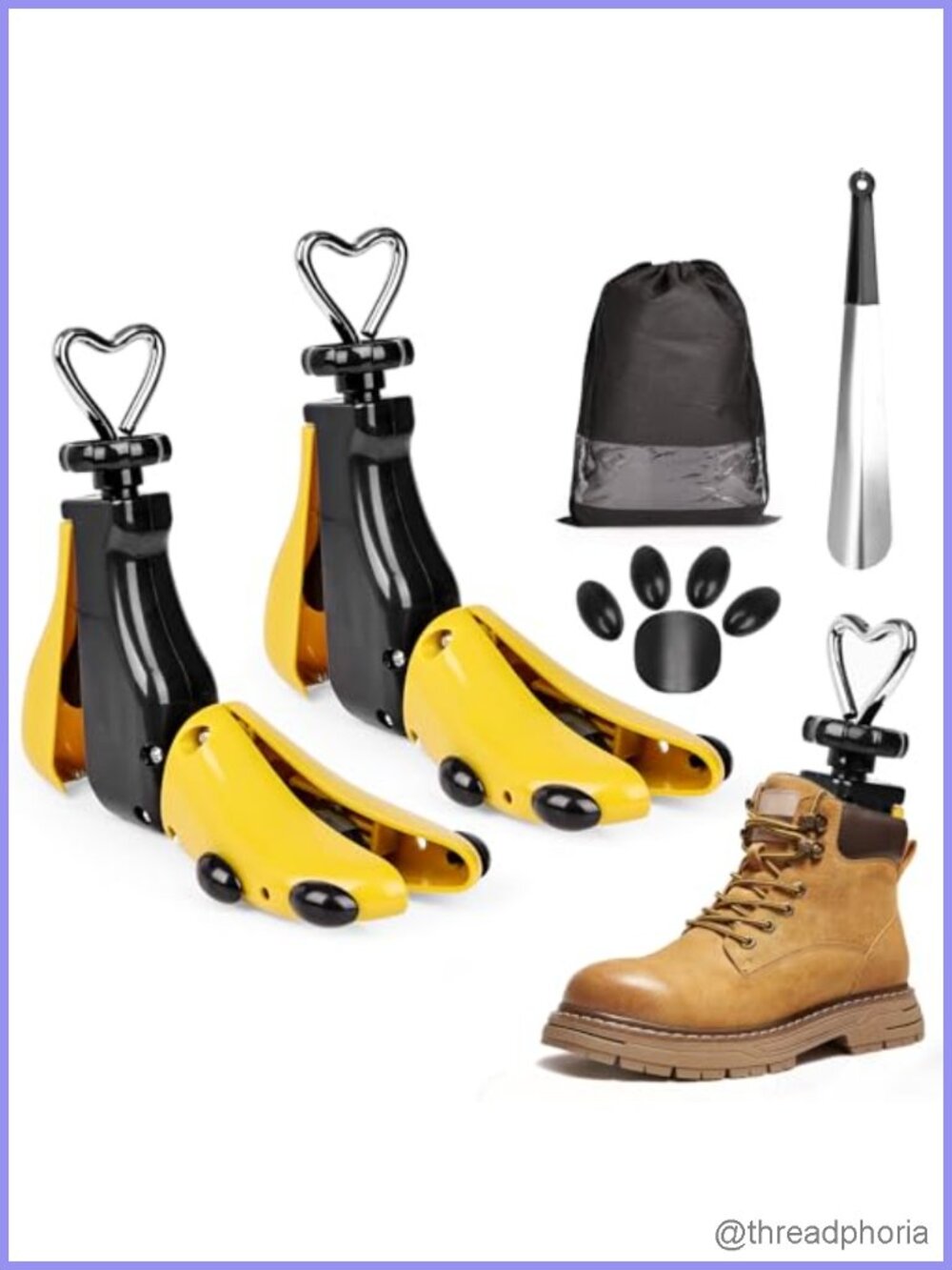 2 Pack Shoe Stretcher Boot Expander Adjustable Width Length Unisex